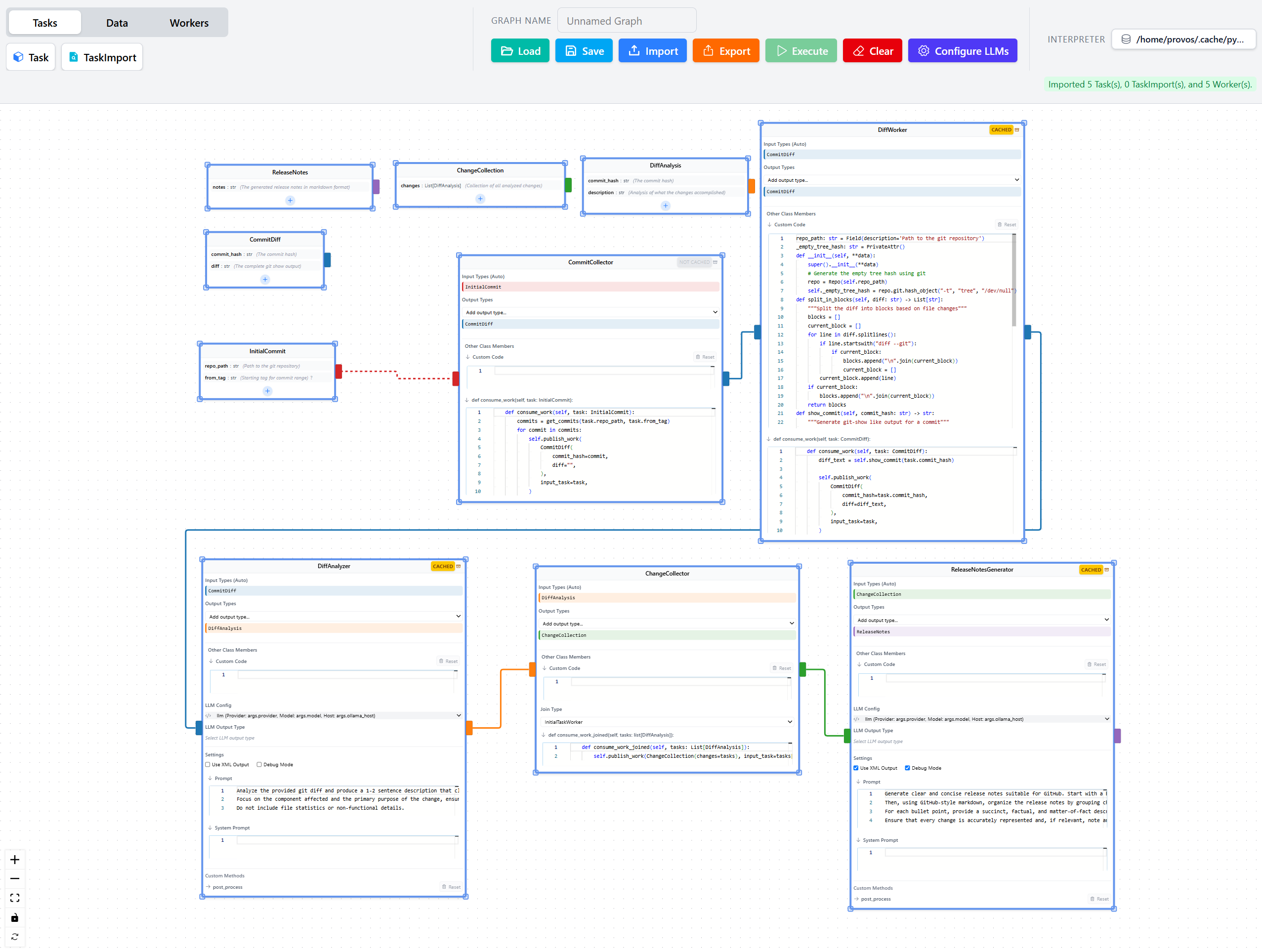 PlanAI Editor Screenshot
